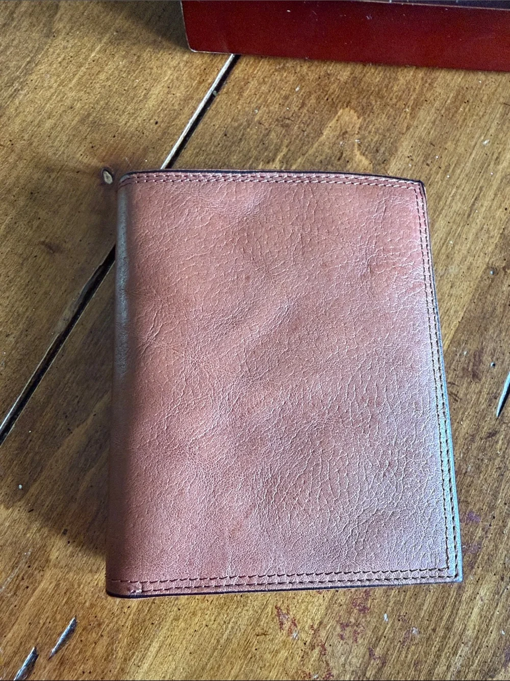 Rolfs Men's Leather Card & Key Holder - Tan Brown